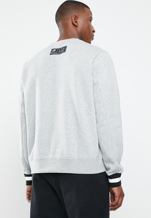 Nike - M NSW crew fleece sweat - grey 