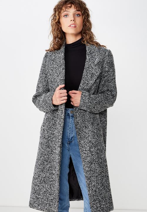 mid length grey coat