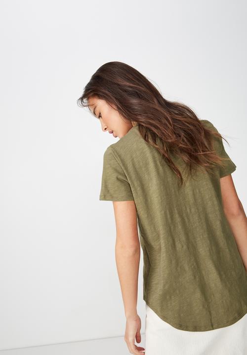 Cotton On - The crew t shirt  - green