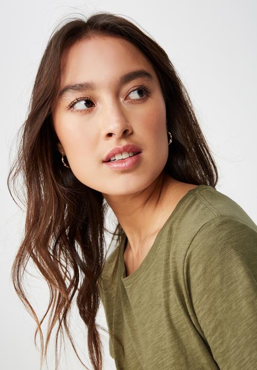 Cotton On - The crew t shirt  - green