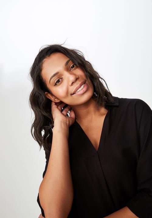 Cotton On - Lisa popover blouse  - black