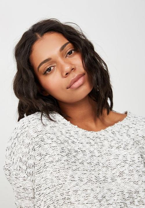 Cotton On - Stacey long sleeve texture top  - white
