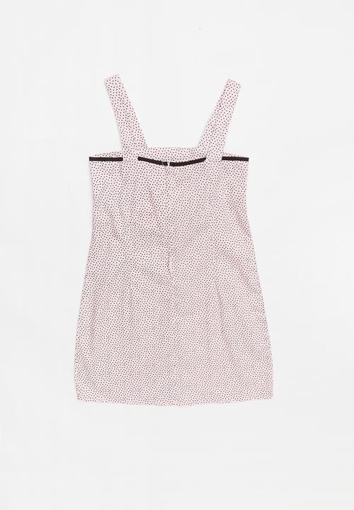 Pop Candy - Bow summer spot printed dress - pink