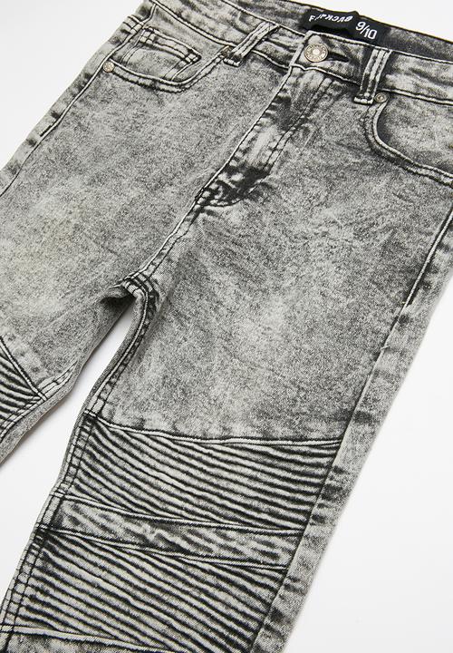 Twin Clothing - Biker denim jeans - grey