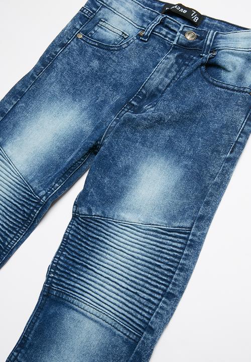 Twin Clothing - Biker denim jeans - blue