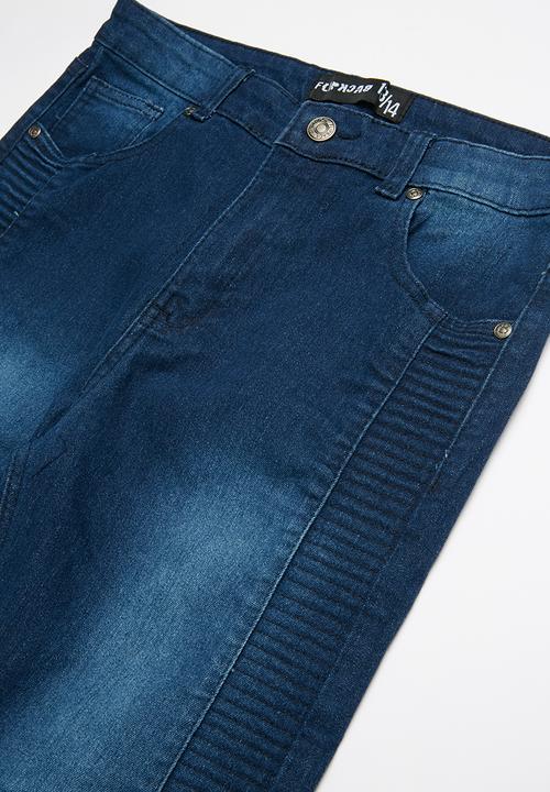 Twin Clothing - Biker denim jeans - blue