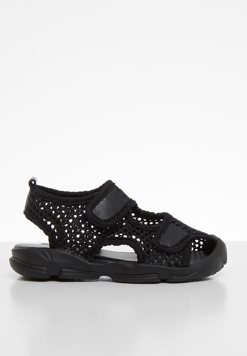 Pop Candy - Mesh cage sandal - black