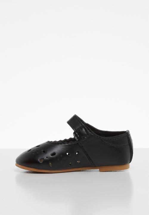 Pop Candy - Velcro strap pump - black