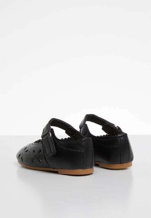 Pop Candy - Velcro strap pump - black