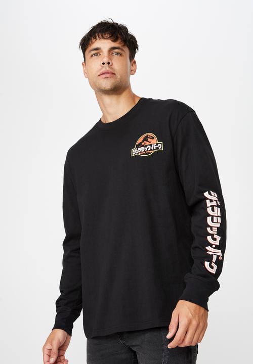 Cotton On - Tbar long sleeve collaboration tee - black 