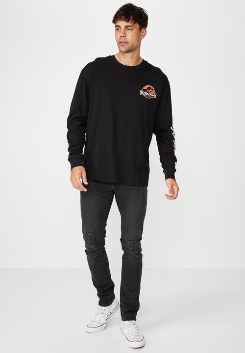 Cotton On - Tbar long sleeve collaboration tee - black 