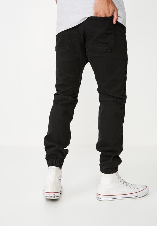 Cotton On - Slim fit denim jogger - black