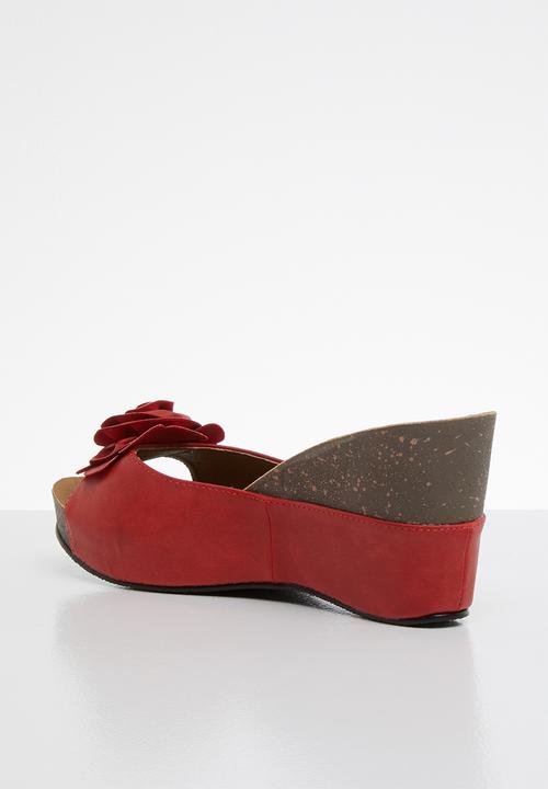Franco Ceccato - Alessio flower trim wedges - red