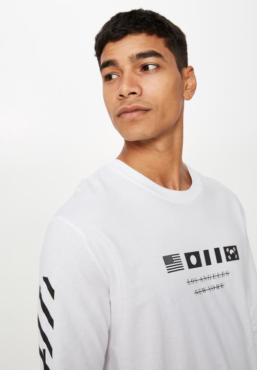 Cotton On - Tbar long sleeve tee - white
