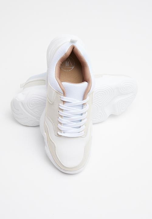 Missguided - Extreme sole trainer - white
