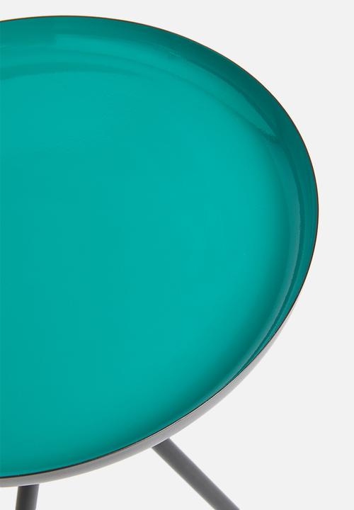 Sixth Floor - Sam tri side table - blue