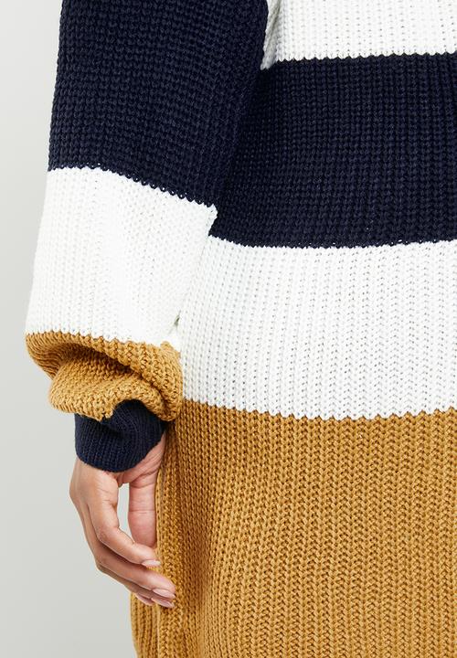 Missguided - Curve crew neck striped jumper - multi