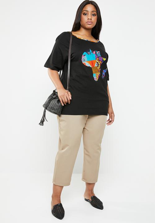 Plus-Fab - Africa T-shirt - black