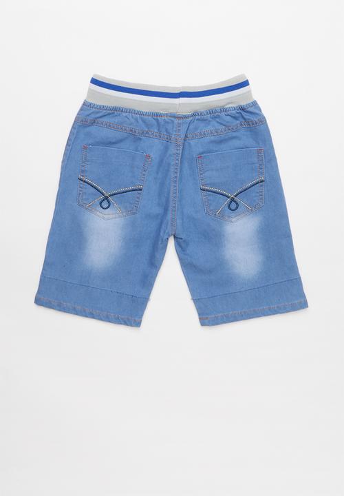 Pop Candy - Boys jean shorts - blue