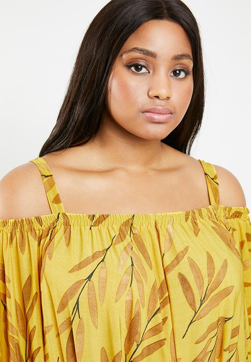 Plus-Fab - Palazo jumpsuit - yellow