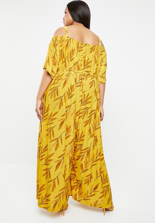 Plus-Fab - Palazo jumpsuit - yellow