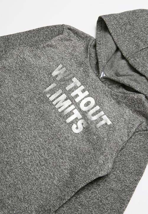 Pop Candy - Hooded top - black & grey 
