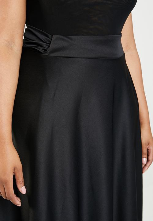 Plus-Fab - Wrapped skirt - black