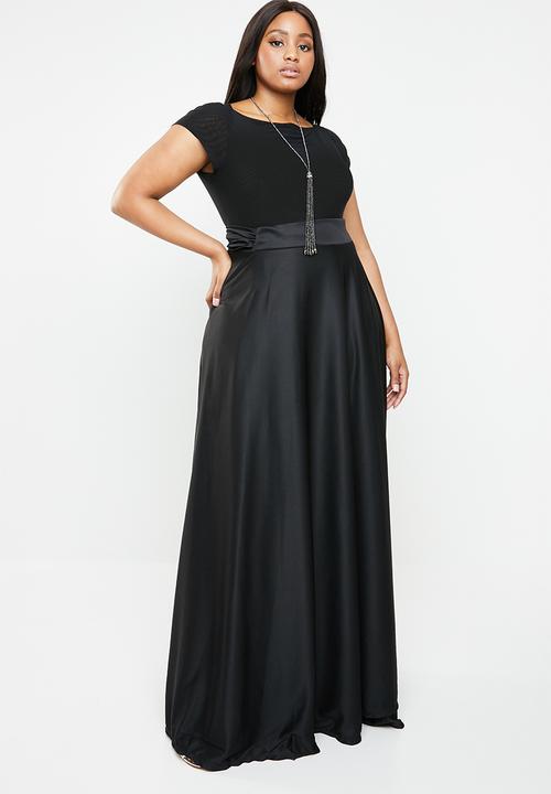 Plus-Fab - Wrapped skirt - black