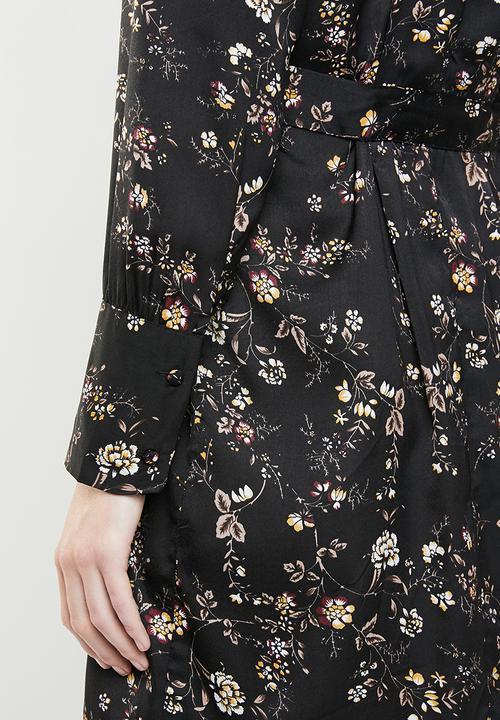 Jacqueline de Yong - Long sleeve kimono - black