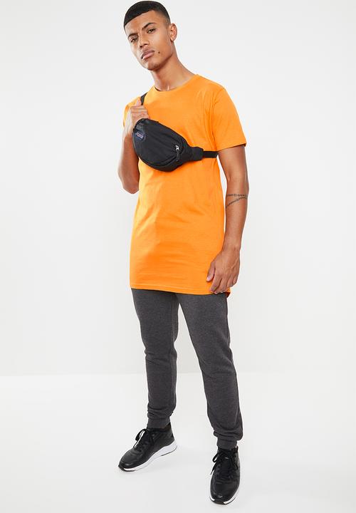 Brave Soul - Harrele longer length tee - orange