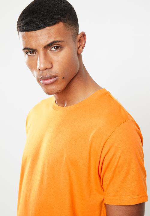 Brave Soul - Harrele longer length tee - orange