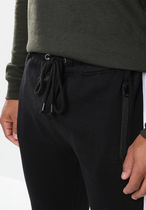 Brave Soul - Majestic joggers - black & white