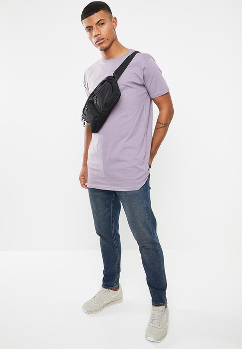 Brave Soul - Harrele longer length tee - purple