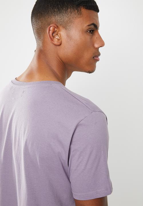 Brave Soul - Harrele longer length tee - purple