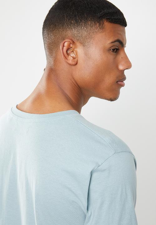Brave Soul - Harrele longer length tee - blue