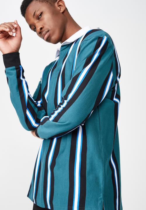 Cotton On - Rugby long sleeve polo - multi 