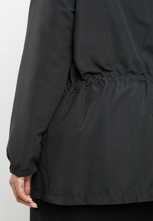 STYLE REPUBLIC PLUS - Tape detail parka - black