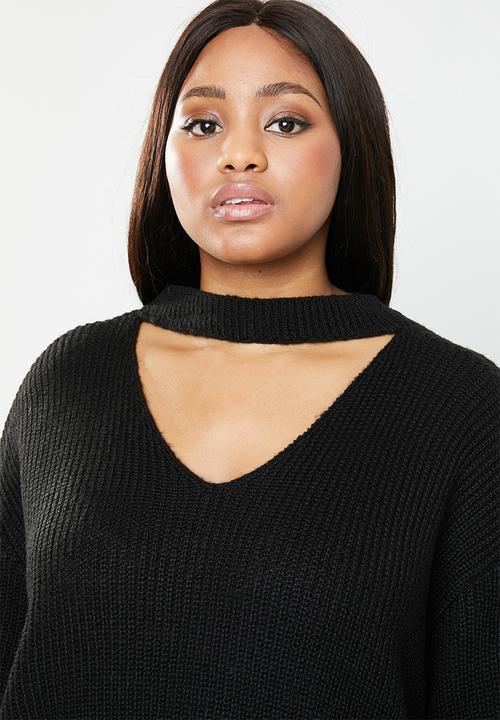 STYLE REPUBLIC PLUS - Choker style jersey - black