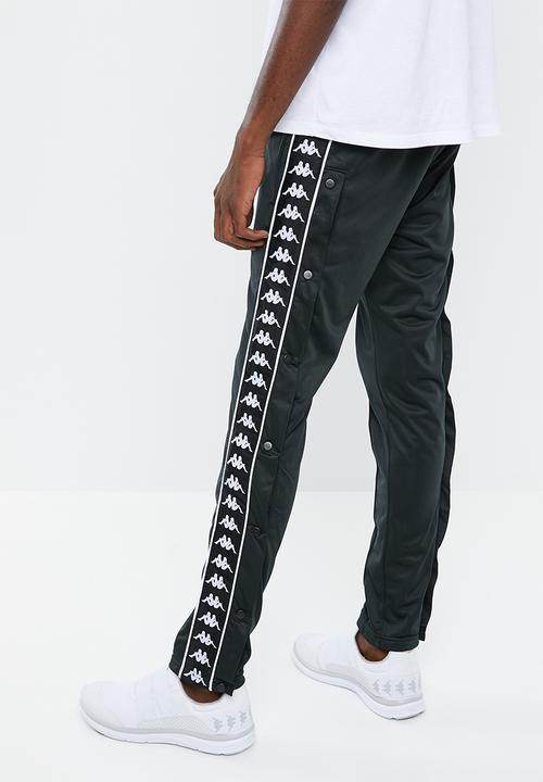 KAPPA - Banda astoria snap pant - black & white