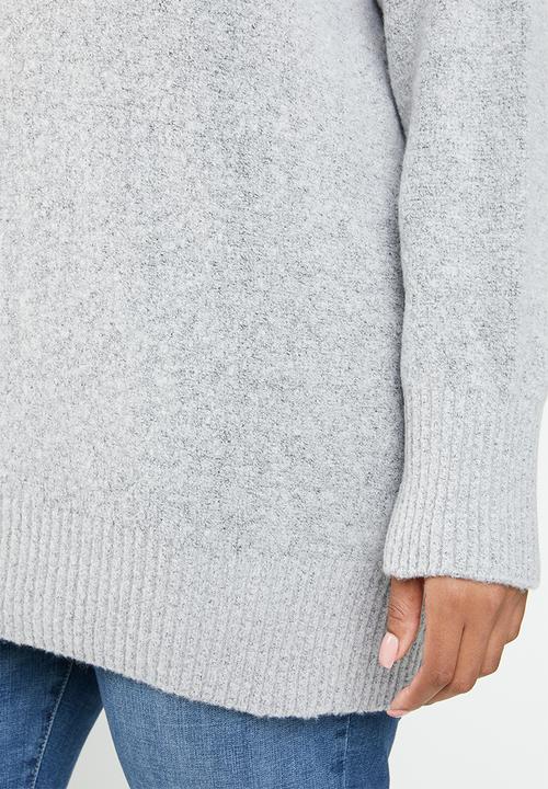 STYLE REPUBLIC PLUS - Oversized knit jersey - grey