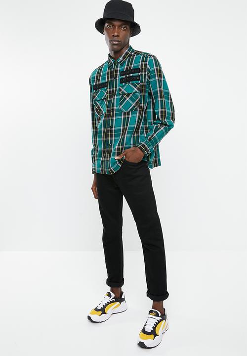 Diesel  - S-takeshi long sleeve check shirt - multi