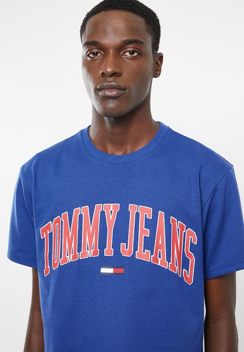 Tommy Hilfiger - Tjm collegiate logo tee - blue