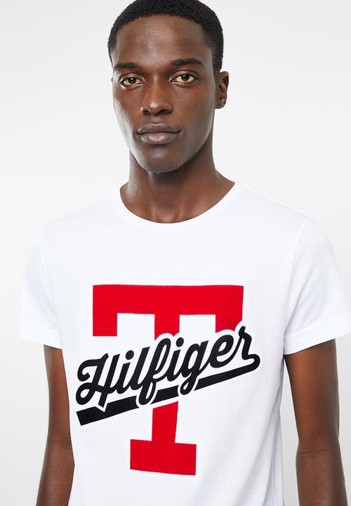 Tommy Hilfiger - T-script logo tee - white