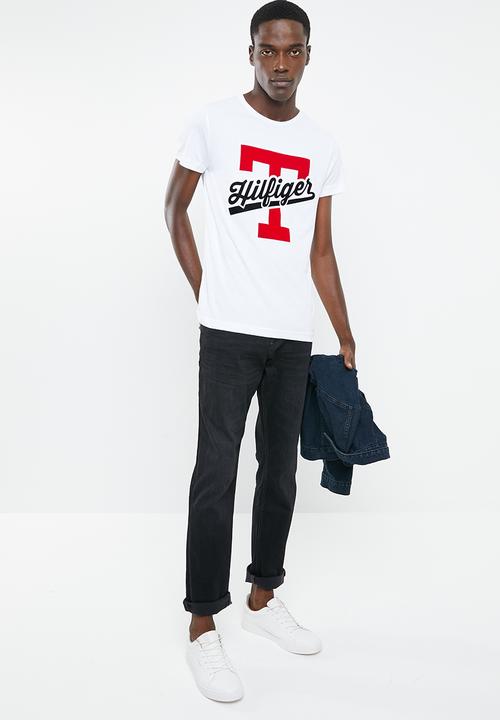 Tommy Hilfiger - T-script logo tee - white