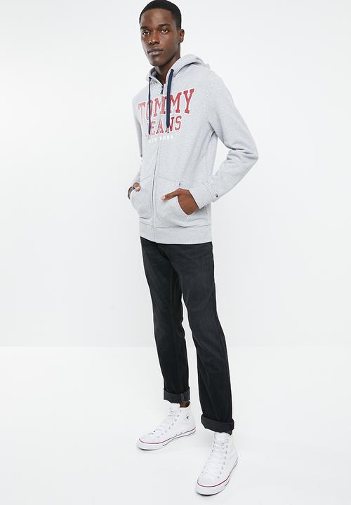 Tommy Hilfiger - Tjm essential graphic zipthru - grey
