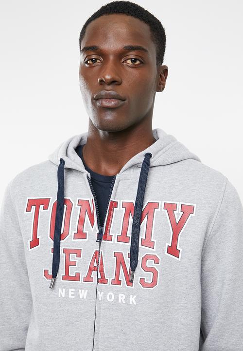Tommy Hilfiger - Tjm essential graphic zipthru - grey