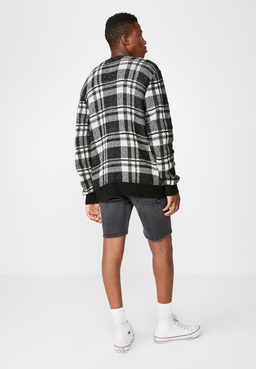 Cotton On - Combi cardi - black & white 