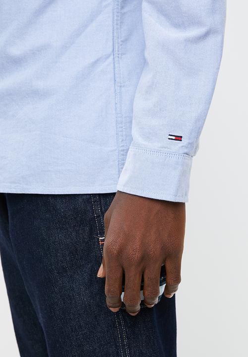 Tommy Hilfiger - Tjm placement stripe woven shirt - blue