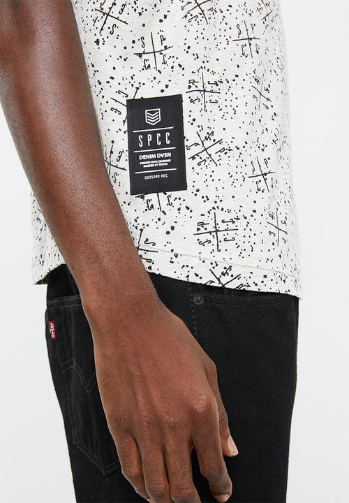 S.P.C.C - The pollock tee - off white & black 
