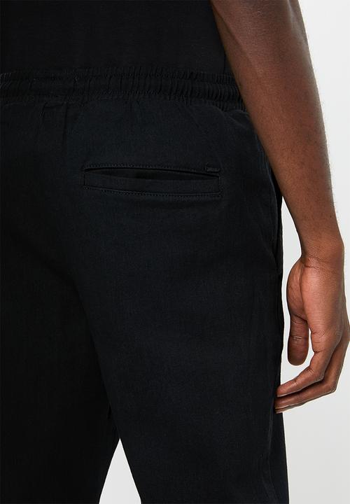 Only & Sons - Linus cropped pants - black